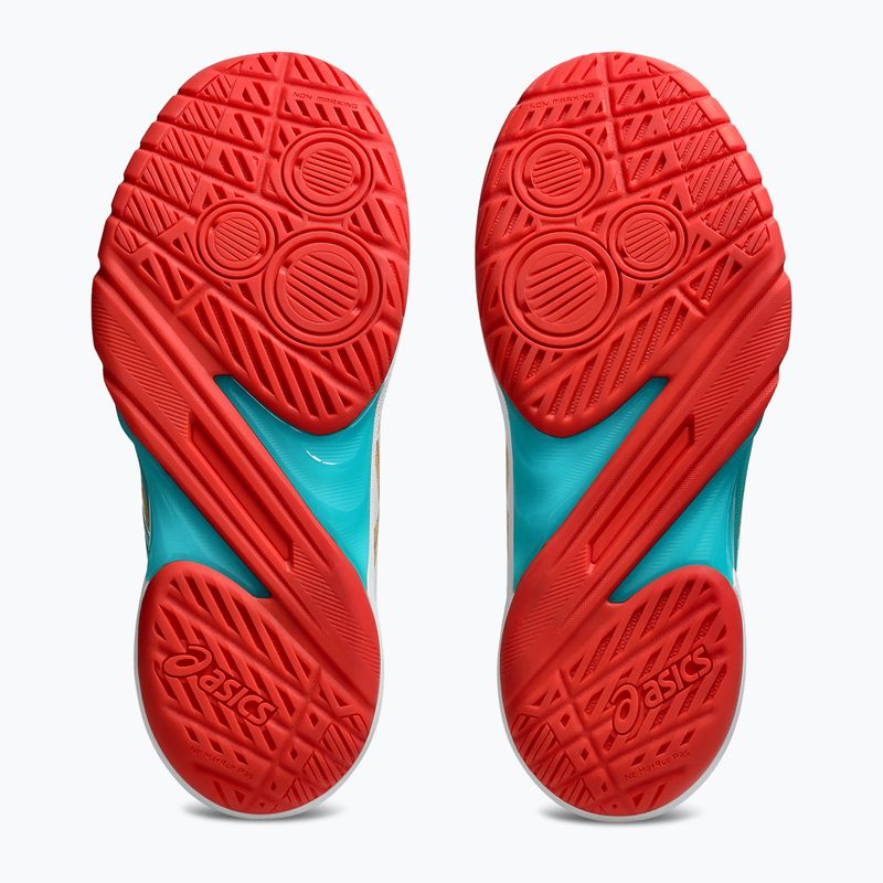 Încălțăminte de volei pentru femei ASICS Powerbreak FF alb/sticlă de mare 13