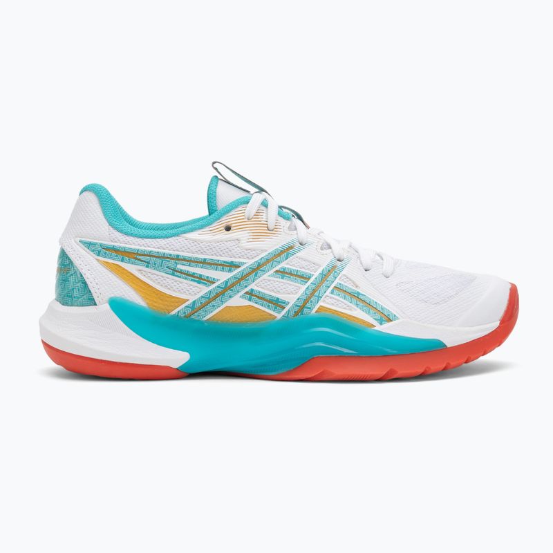 Încălțăminte de volei pentru femei ASICS Powerbreak FF alb/sticlă de mare 2