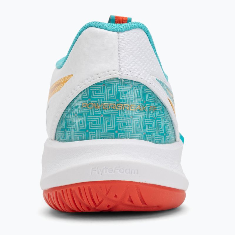Încălțăminte de volei pentru femei ASICS Powerbreak FF alb/sticlă de mare 6