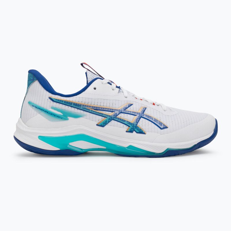 Încălțăminte de volei pentru bărbați ASICS Netburner Ballistic FF 4 alb/albastru asics 2