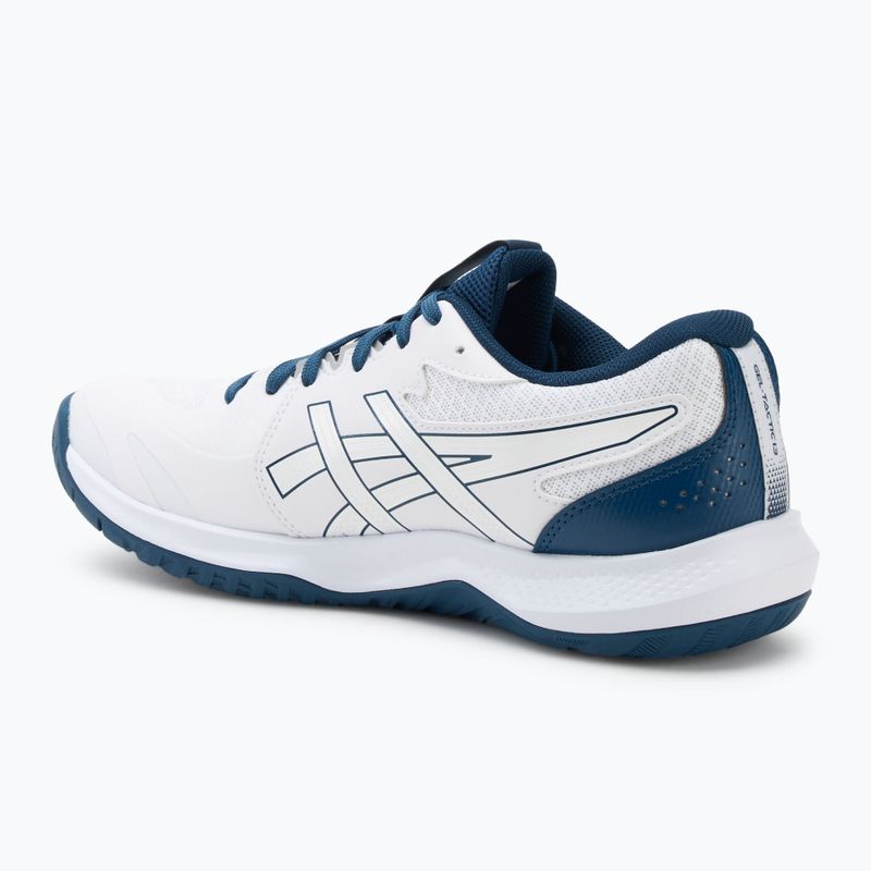 Încălțăminte de volei pentru bărbați ASICS Gel-Tactic 13 white/mako blue 3