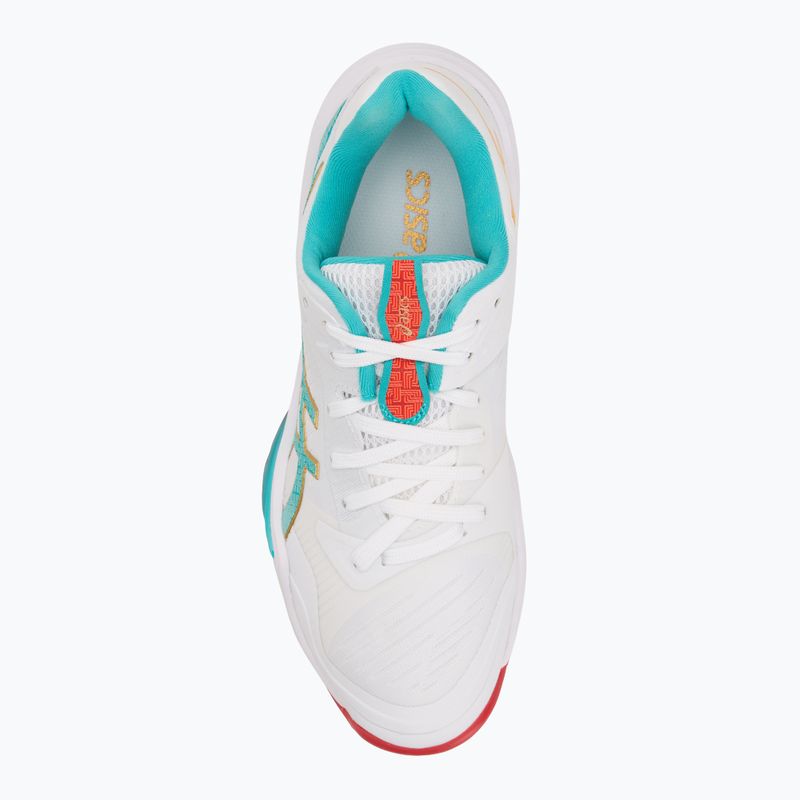 Pantofi de volei pentru femei ASICS Sky Elite FF 3 alb/sticlă de mare 5