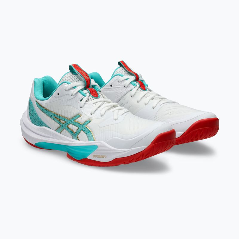 Pantofi de volei pentru femei ASICS Sky Elite FF 3 alb/sticlă de mare 10
