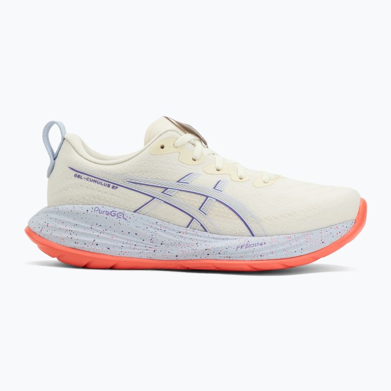 Încălțăminte de alergare pentru femei ASICS Gel-Cumulus 27 Tokyo cream/edo purple 2