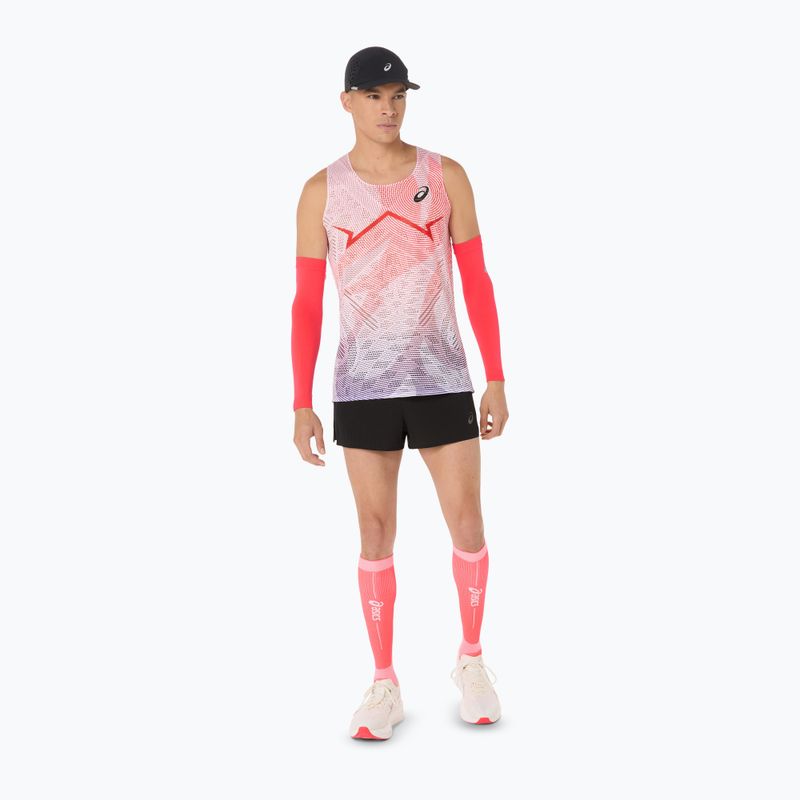 Tricou de alergare pentru bărbați  ASICS Metaspeed Singlet flash red 2