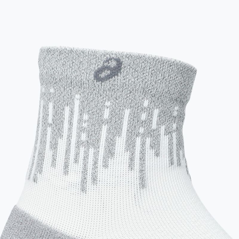 Șosete ASICS Performance Run Quarter brilliant white/silver reflective 3