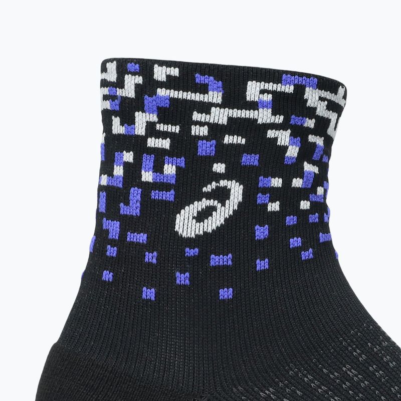 Șosete ASICS Performance Run Quarter performance black/cobalt burst/white 3