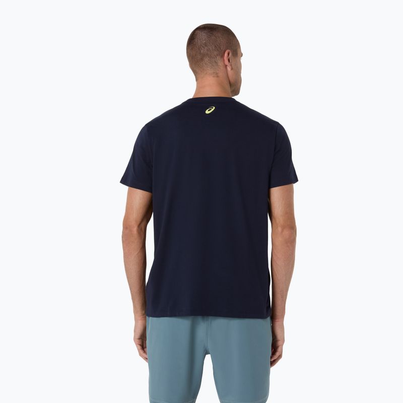 Tricou de alergare pentru bărbați ASICS Court Core Graphic midnight 3