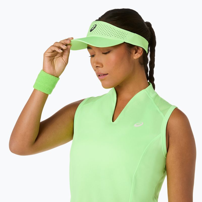 Visieră de tenis ASICS Performance Visor illuminate green 4