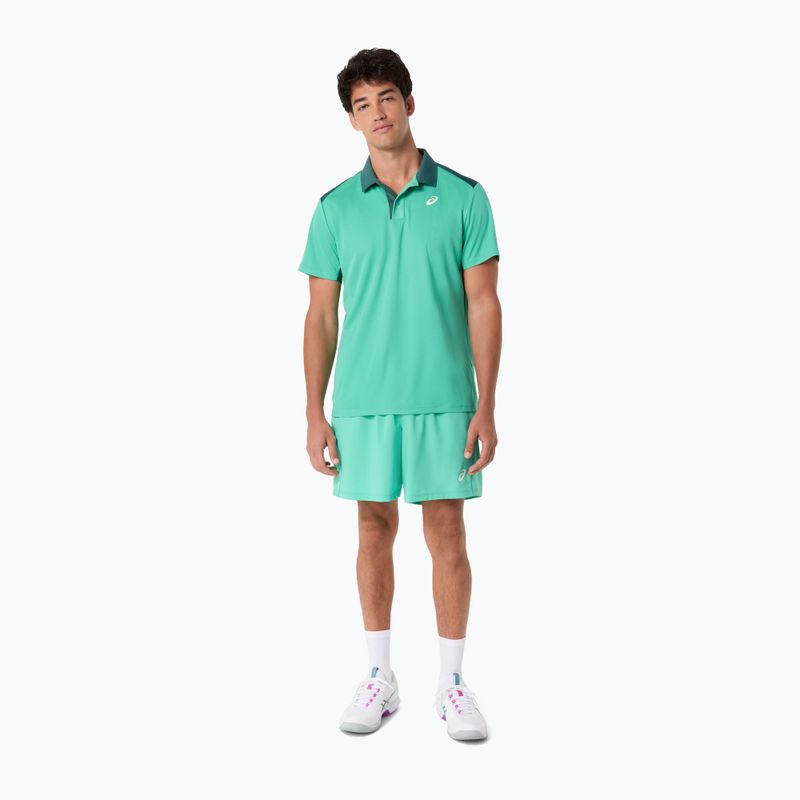 Tricou polo pentru bărbați ASICS Court Polo aurora green 5