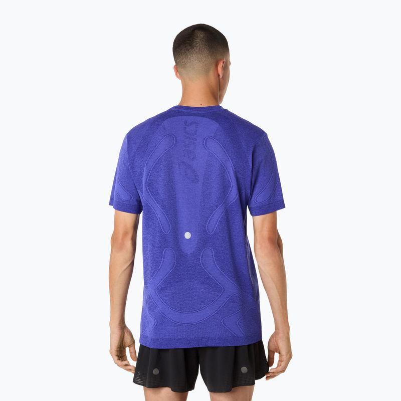 Longsleeve de alergare pentru bărbați ASICS Road Seamless LS cobalt burst/eggplant 3