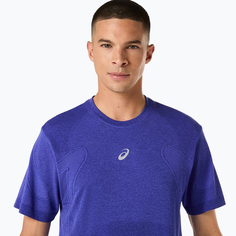 Longsleeve de alergare pentru bărbați ASICS Road Seamless LS cobalt burst/eggplant 5