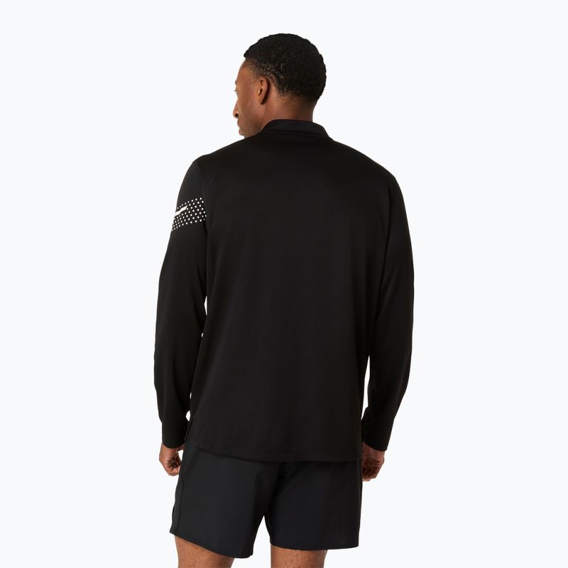 Longsleeve de alergare pentru bărbați Asics Icon LS 1/2 Zip performance black/cream 3