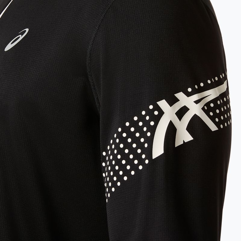 Longsleeve de alergare pentru bărbați Asics Icon LS 1/2 Zip performance black/cream 6
