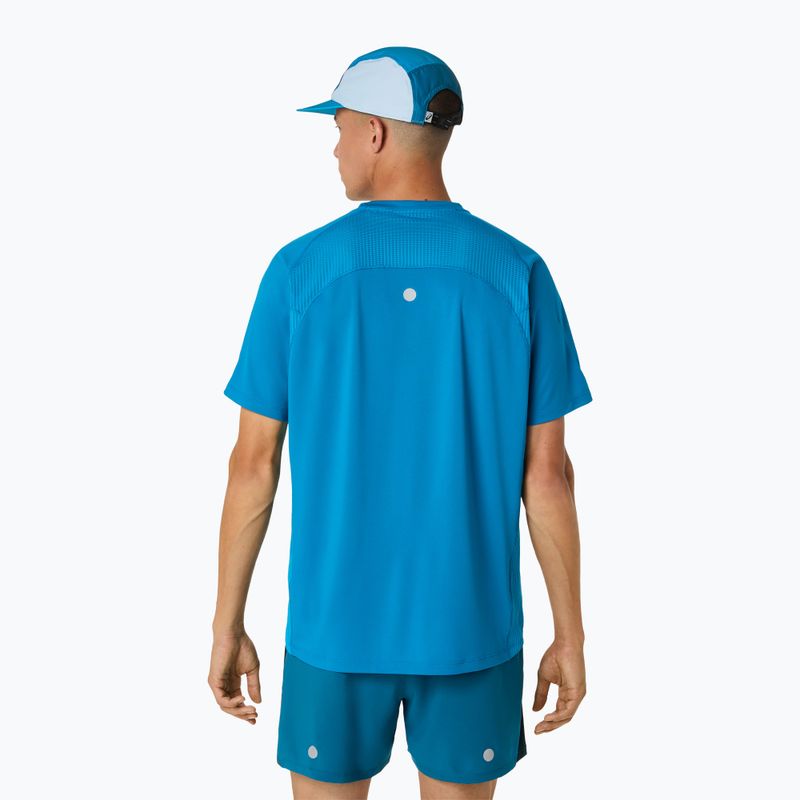 Tricou de alergare pentru bărbați ASICS Road Fade SS Aegean Blue/Yamabuki 3