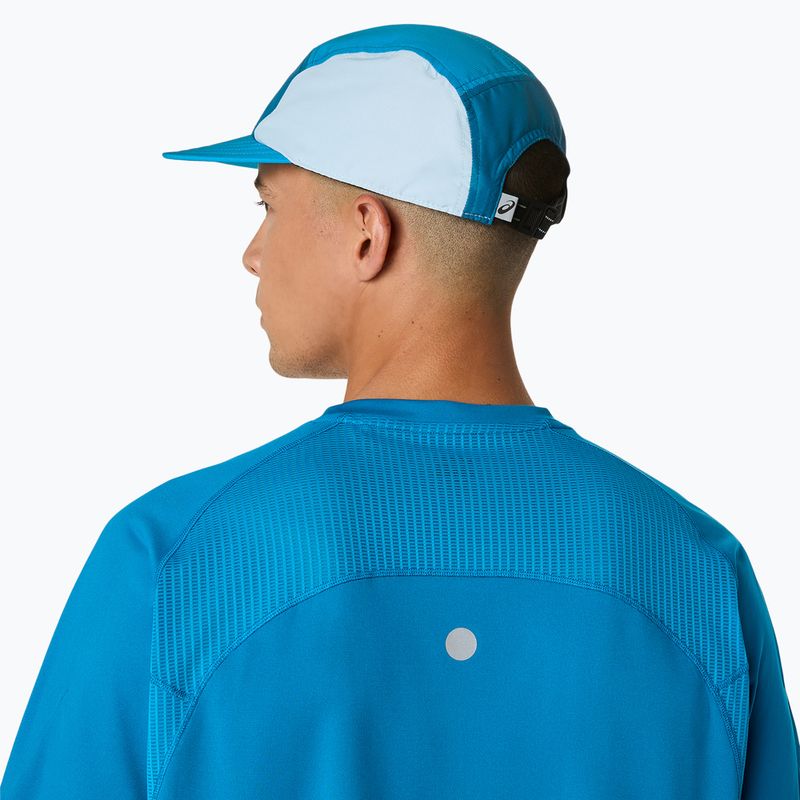 Tricou de alergare pentru bărbați ASICS Road Fade SS Aegean Blue/Yamabuki 6