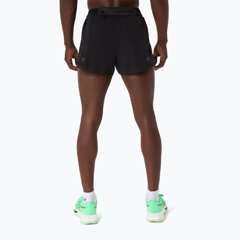 Pantaloni scurți de alergare pentru bărbați ASICS Metarun Split performance black 3