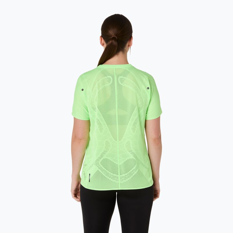 Tricou de alergare pentru femei ASICS Metarun SS Top illuminate green 3