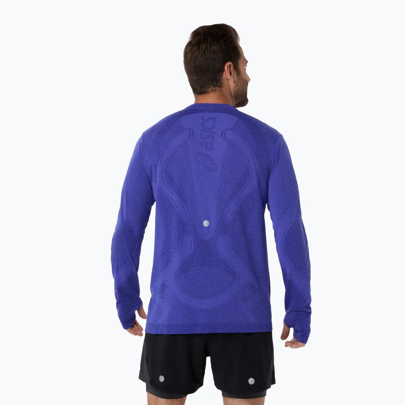 Longsleeve de alergare pentru bărbați ASICS Road Seamless LS cobalt burst/eggplant 3