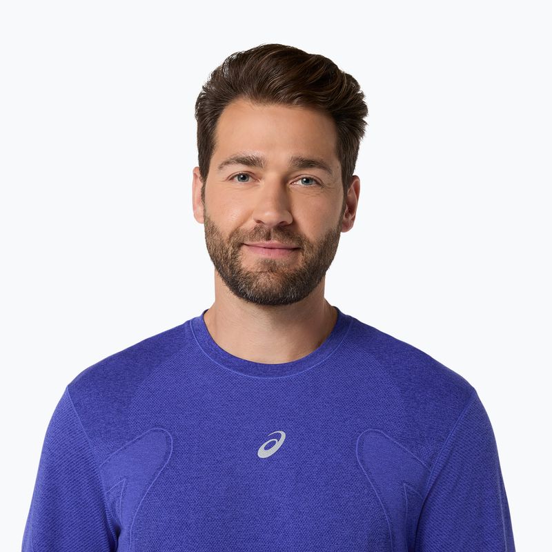 Longsleeve de alergare pentru bărbați ASICS Road Seamless LS cobalt burst/eggplant 5