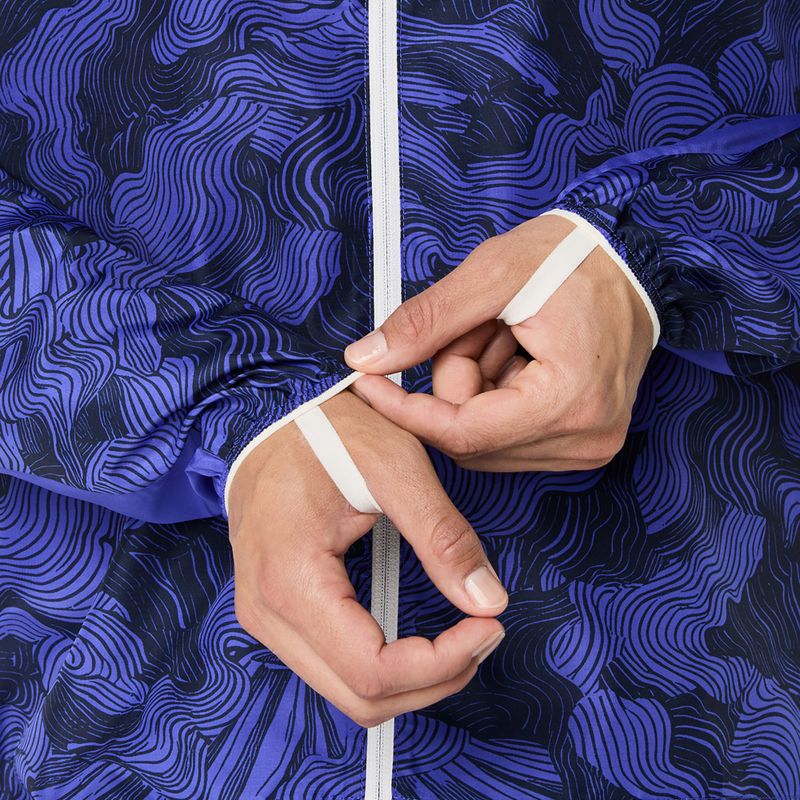 Geacă de alergare pentru femei ASICS Fujitrail Packable cobalt burst/indigo blue/cream 10