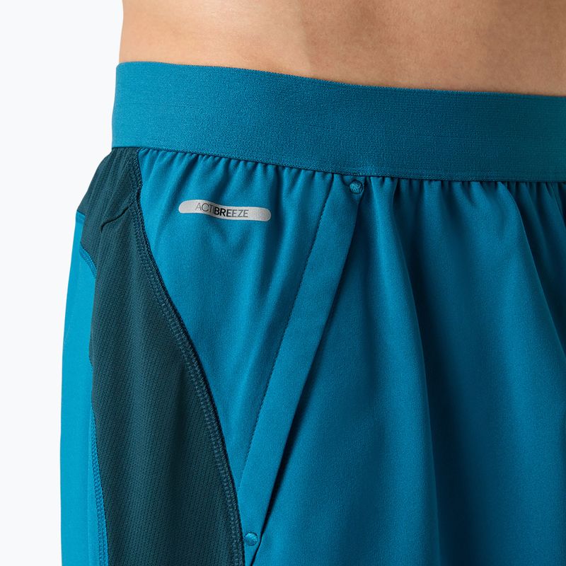 Pantaloni scurți de alergare pentru bărbați ASICS Road 7IN tranquil teal/dark teal/yamabuki 5