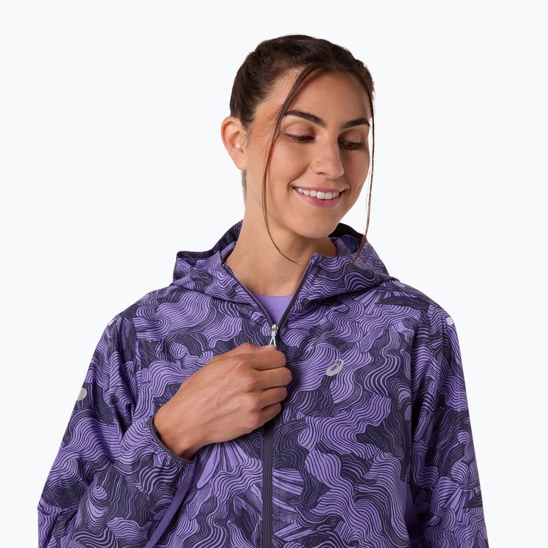 Geacă de alergare pentru femei ASICS Fujitrail Packable amethyst 5