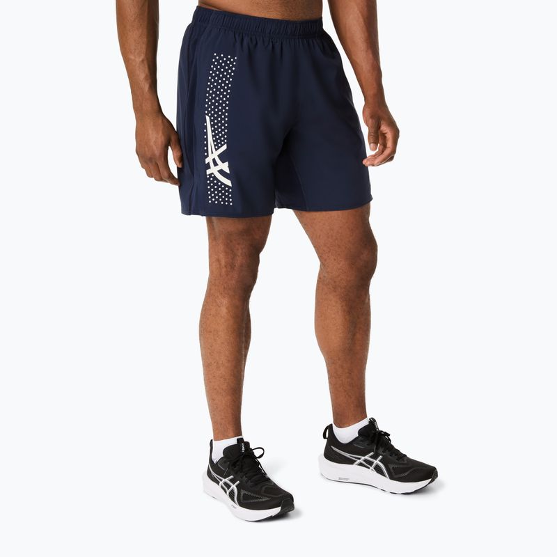 Pantaloni scurți de alergare pentru bărbați ASICS Icon 7IN midnight/cream 4