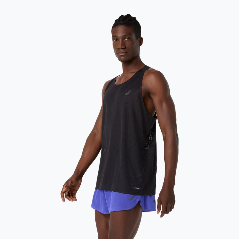 Tricou de alergare pentru bărbați ASICS Metarun Singlet performance black 4
