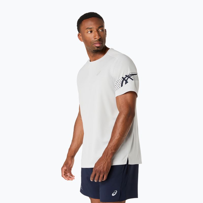 Tricou de alergare pentru bărbați ASICS Icon SS cloud grey/midnight 4