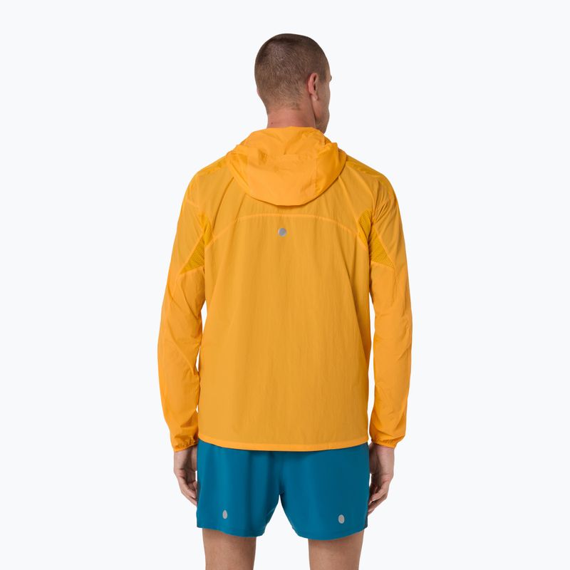 Tricou de alergare pentru bărbați ASICS Road All Over Print Singlet golden yellow/aegean blue 3