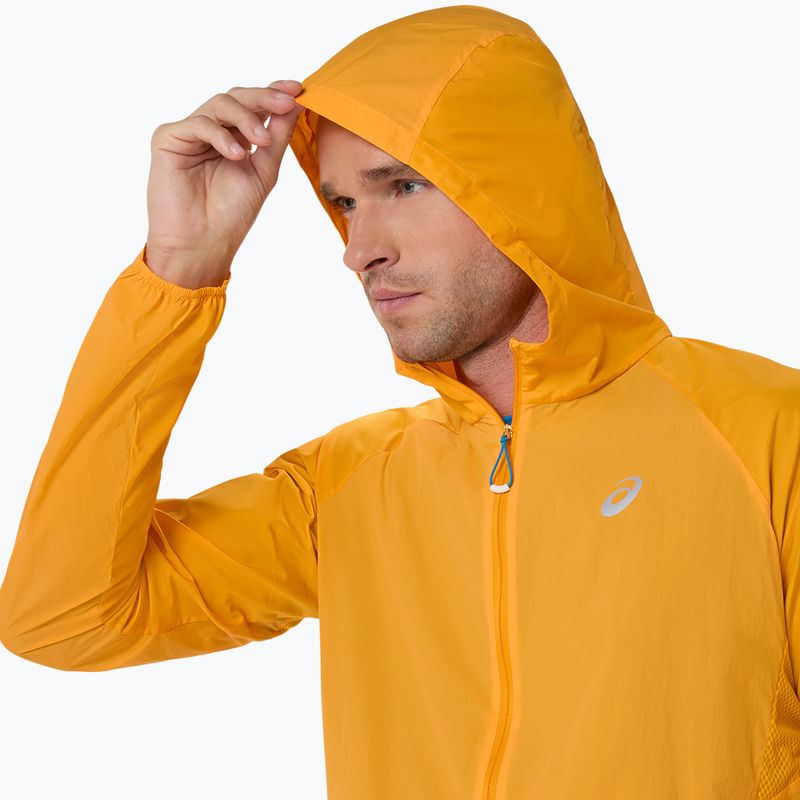 Tricou de alergare pentru bărbați ASICS Road All Over Print Singlet golden yellow/aegean blue 7