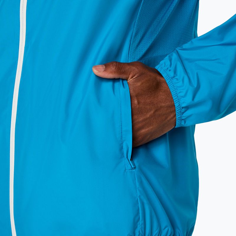 Geacă de alergare pentru bărbați ASICS Icon Aegean Blue/Cream 9