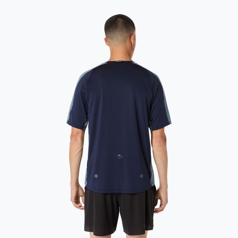Tricou de alergare pentru bărbați ASICS Fujitrail Elite SS Top midnight/ironclad 3
