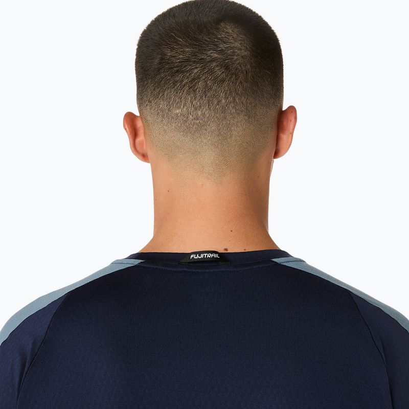 Tricou de alergare pentru bărbați ASICS Fujitrail Elite SS Top midnight/ironclad 6