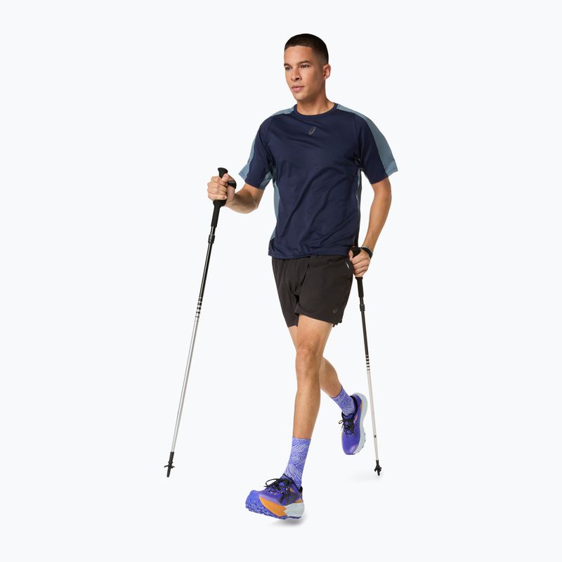Tricou de alergare pentru bărbați ASICS Fujitrail Elite SS Top midnight/ironclad 11