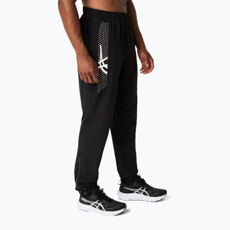 Pantaloni de alergare pentru bărbați ASICS Icon performance black/cream 4