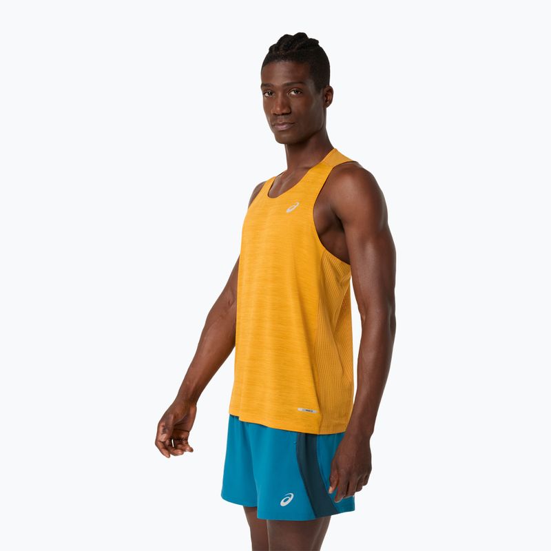 Tricou de alergare pentru bărbați ASICS Road Singlet yamabuki yellow 4