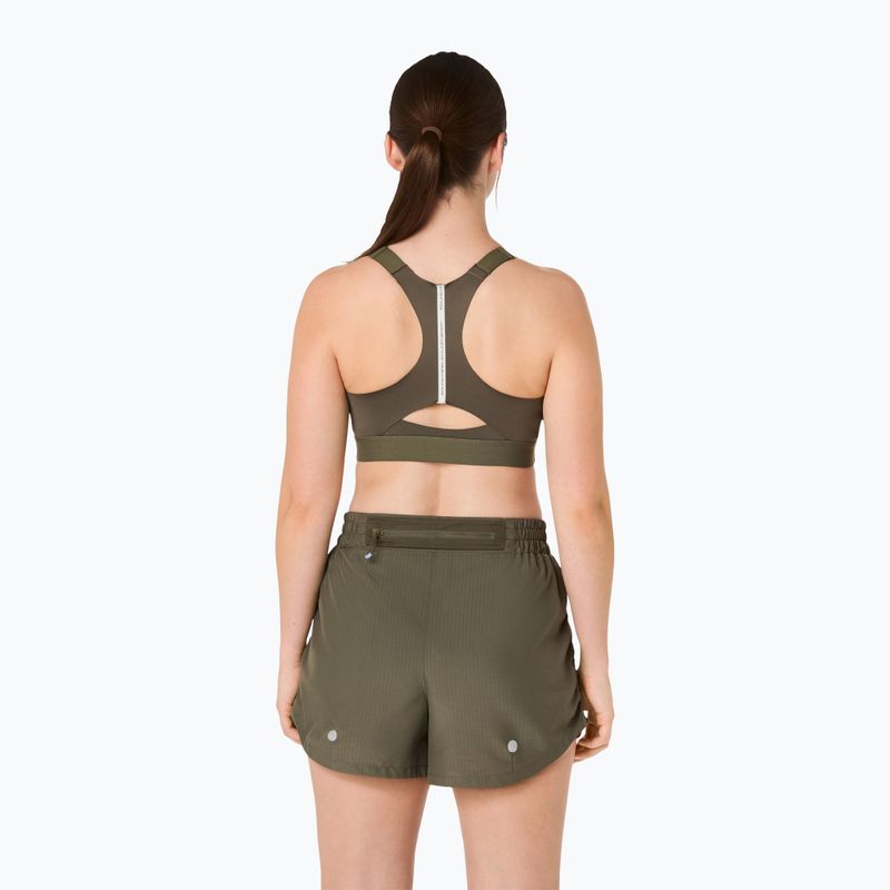 Sutien de antrenament ASICS Road Combination Zip dark olive 3