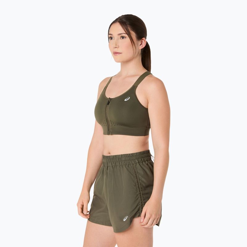 Sutien de antrenament ASICS Road Combination Zip dark olive 4