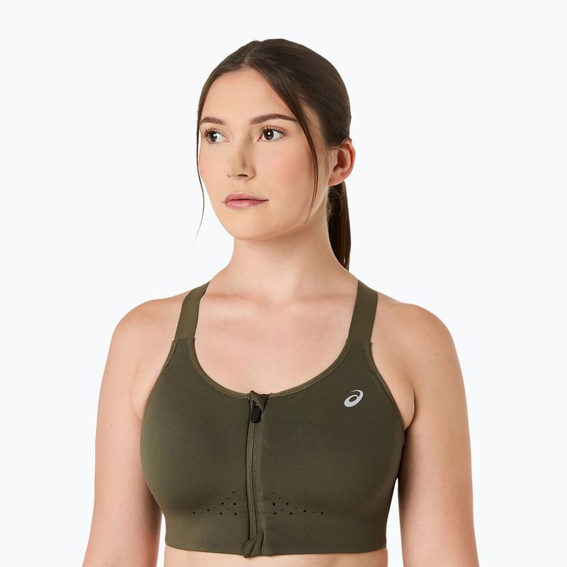 Sutien de antrenament ASICS Road Combination Zip dark olive 5