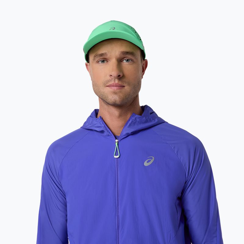 Tricou de alergare pentru bărbați ASICS Road All Over Print Singlet cobalt burst/illuminate green 5