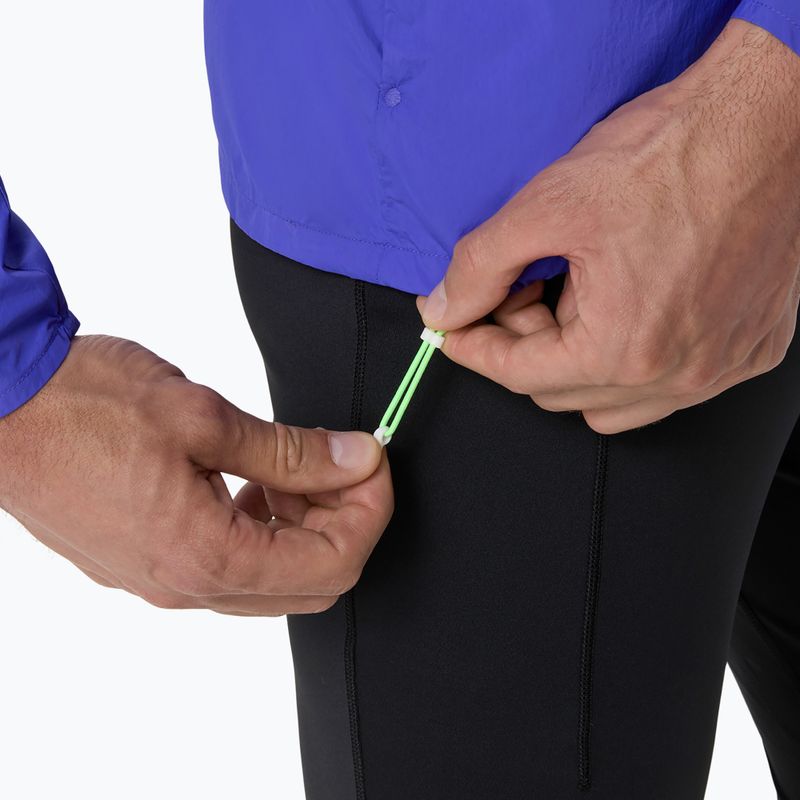 Tricou de alergare pentru bărbați ASICS Road All Over Print Singlet cobalt burst/illuminate green 12