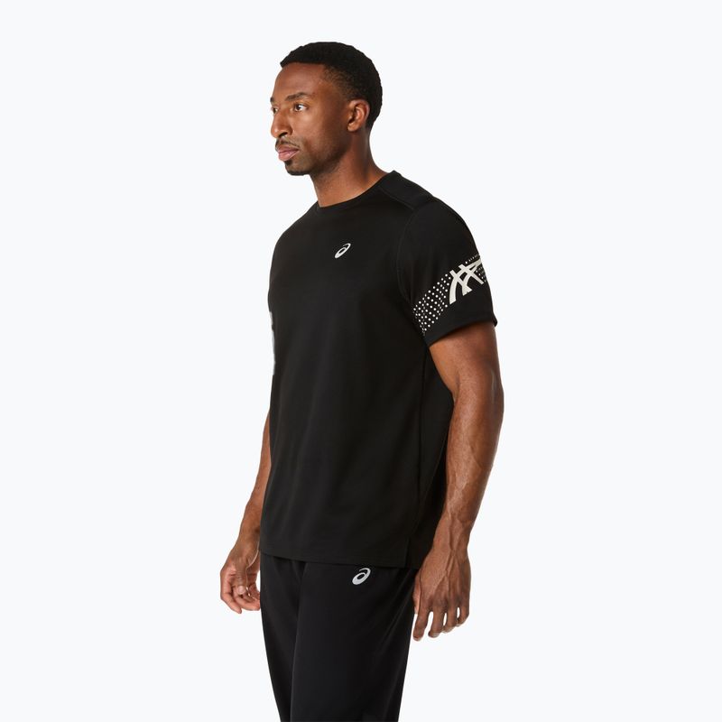 Tricou de alergare pentru bărbați ASICS Icon SS performance black/cream 4