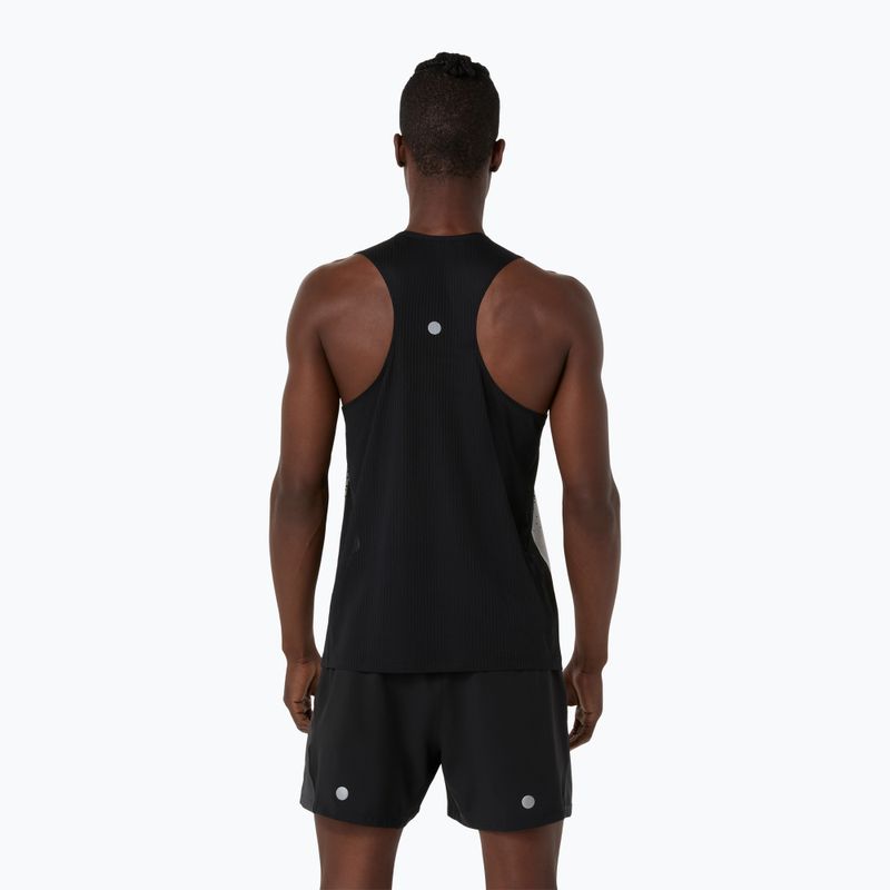 Tricou de alergare pentru bărbați ASICS Road Fade Singlet performance black/cream 2