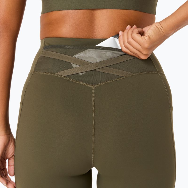 Colanți de alergare pentru femei ASICS Nagino Run Adjustable Tight dark olive 6