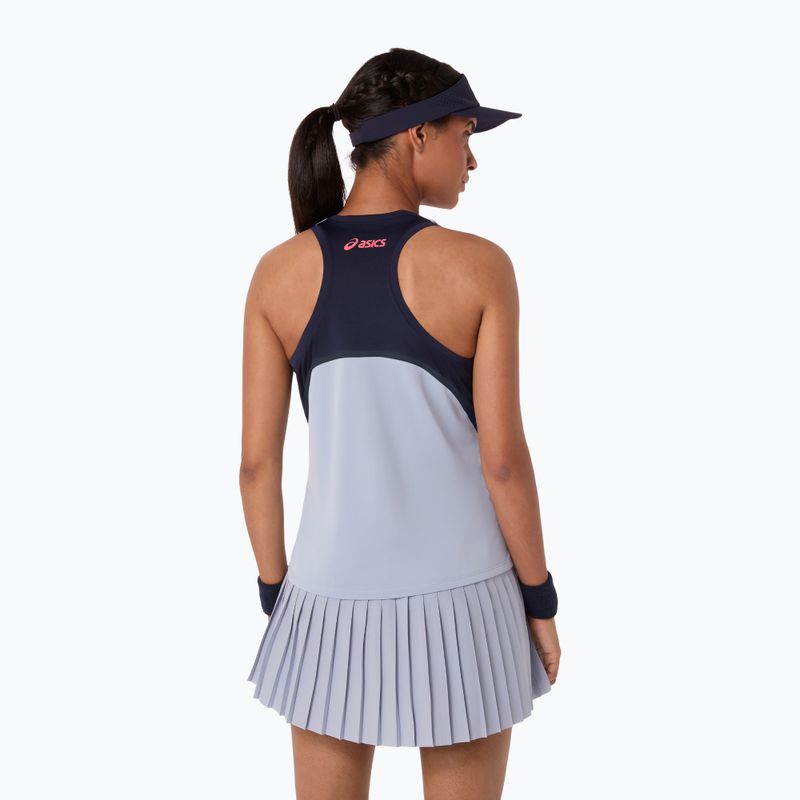 Tricou de tenis pentru femei ASICS Match Tank W grey/blue 3