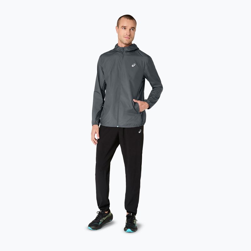 Geacă de alergare pentru bărbați ASICS Core performance steel grey 2