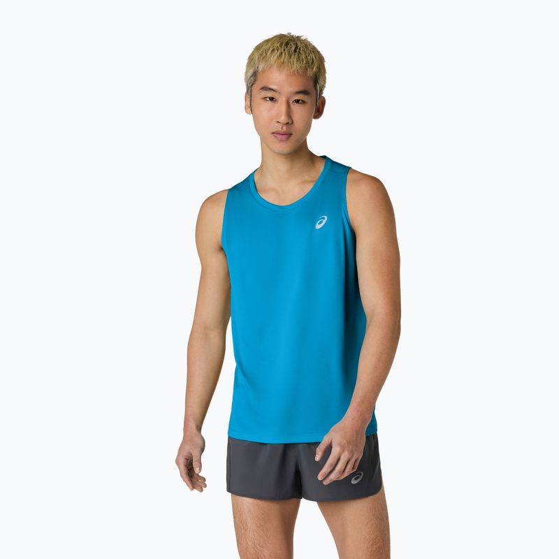 Tricou de alergare pentru bărbați ASICS Core Singlet Aegean Blue