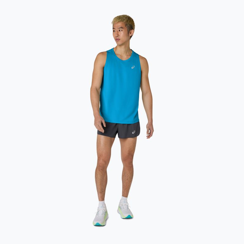 Tricou de alergare pentru bărbați ASICS Core Singlet Aegean Blue 2